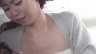 NipponSexTV.com - Gorgeous Japanese babes flash their sweet tits in public for voyeur