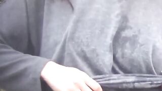 NipponSexTV.com - Gorgeous Japanese babes flash their sweet tits in public for voyeur