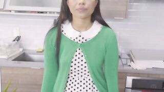Hot ebony stepsister Adriana Maya fucked hardcore missionary