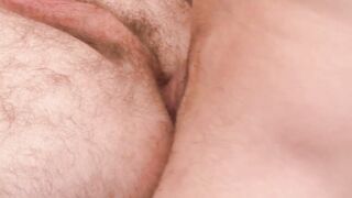 Unshaved homosexual lovers tries anal sex without a condom