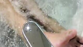 Mutual foot and cock sucking with horny friends Devin and Joshua in the tub