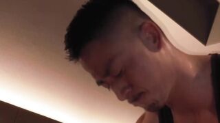 Asian bottom Hiroya hungry hole barebacked by hung top Keita