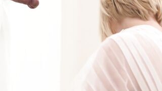 GirlMormons.com - Mormon high priestess administers the sacred pussy test to a young,