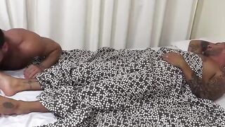 MaleFeetXXX.com - Horny Johnny strokes his best friend's dick while he's asleep