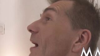 Angelic blondie gets titty boned
