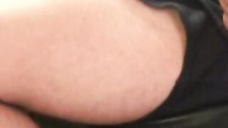 Amateur dude does an interview and cums while jerking off