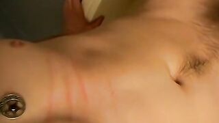 Hairy cocked straight dude jerks off his dick solo and cums