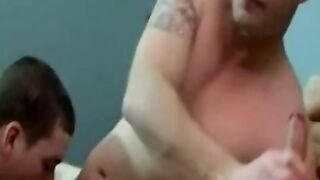 Young homos having hot and steamy bareback threesome