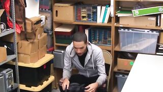 BoyPunish.com - Skinny black thief's raw, intense screwing by a horny, eager officer'