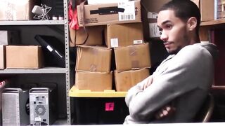 BoyPunish.com - Skinny black thief's raw, intense screwing by a horny, eager officer'