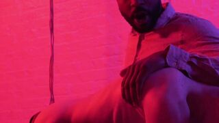 DarkGodz.com - Ebony male's domination of a petite gay in a raw, interracial pounding