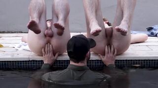 He just cant resist the sexy garderner