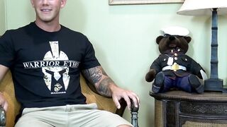 Naughty soldier Princeton Price anally pounded by hung hunk