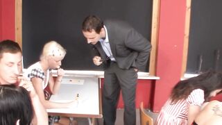 Sex into the German school with the professor