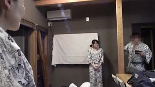 Unfaithful Japanese wifey onsen getaway with a catch