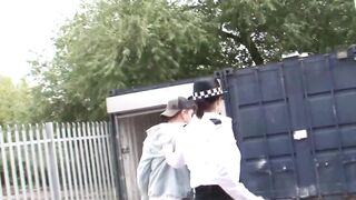 Sexual cop sucking off the bad bro's nuts