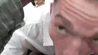 Interracial anal sex with white cracker after blowjob