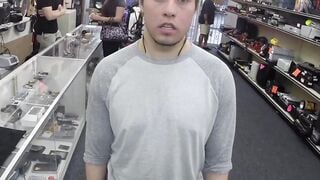 Handsome cutie seduced by money and ass fucked in the office
