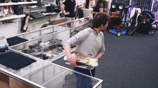 Handsome cutie seduced by money and ass fucked in the office
