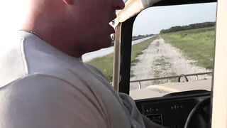 Military bottom fucked on the humvee by hung hunk