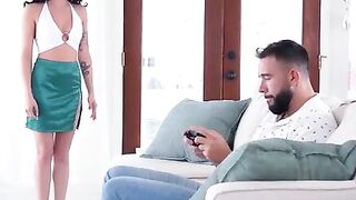 Will Pounder is having fun on a gaming set as Jade Maris gets ready for a St. Patricks party. When Jade comes out looking Beauty as hell inside her getup Will doesnt notice her immediately. Jade takes matters inside her own hands pretending to be mad unti