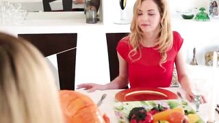 FamilyHandle.com - Angel Smalls has some fun with stepbro on thanksgiving day