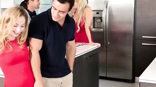 FamilyHandle.com - Angel Smalls has some fun with stepbro on thanksgiving day