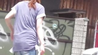 NipponSexTV.com - Kinky Asian babe runs off after pissing on hidden voyeur cam