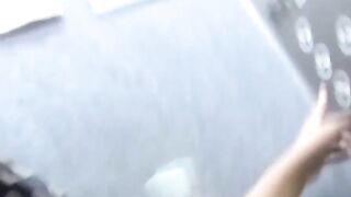 NipponPissTV.com - Naughty Japanese babes let shaved cunts piss together in public