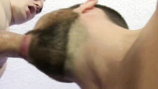 Hungry Nick Long rimmed hard the gaping asshole of young gorgeous Max Henry