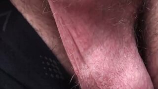 Hippie guy Woody Johnson gets his balls swinging through masturbating