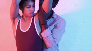 SayUncleNetwork.com - Ebony stud binds cute homo for a raw ass banging session