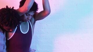 SayUncleNetwork.com - Ebony stud binds cute homo for a raw ass banging session