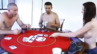 Bad bimbos Kendall Karson fucking into the floor with her boobs
