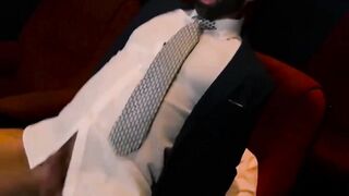 PlayingMen.com - Businessman hunk gets his tight butt pounded hard by BF with relentl
