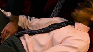 PlayingMen.com - Businessman hunk gets his tight butt pounded hard by BF with relentl