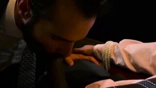 PlayingMen.com - Businessman hunk gets his tight butt pounded hard by BF with relentl