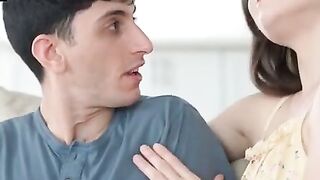 Megan Marx spies her stepbro Nick Stokes coming home from school. She tells him happy