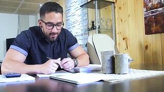 MaskXXX.com - Big cock professor Zack's solo masturbation at home in a wild scene