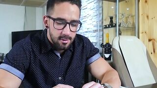 MaskXXX.com - Big cock professor Zack's solo masturbation at home in a wild scene