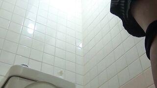 Japanese babe pussy rubbing in solo style on secret tape