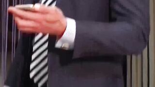 Hot classy hunk Massimo Piano deepthroats big rock hard cock