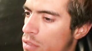 Young amateur masturbates his small cock solo and cums