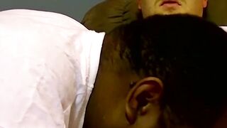 Black amateur craves for hard white cock deep in his ass