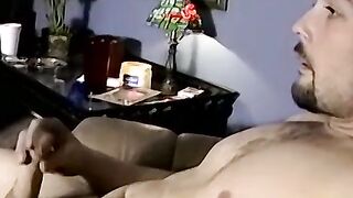 Gay amateur masturbates and cums while recorded on cam