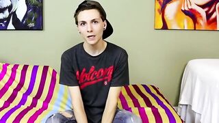 BoyObsession.com - Trey Bentley's new cute horny twink interview and solo fun