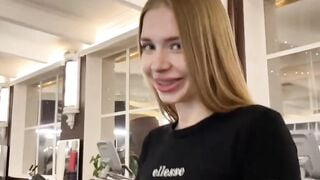 Having sex inside the outside WC is fun