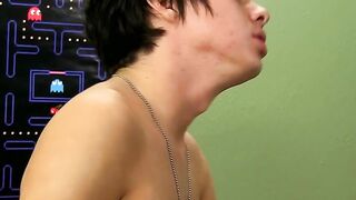 Cock riding twink makes his boyfriend very happy