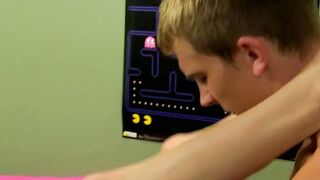 Cock riding twink makes his boyfriend very happy
