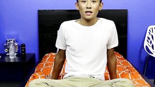 BoyObsession.com - Ty Neiman's cute asian twink cum play with dildo fun now